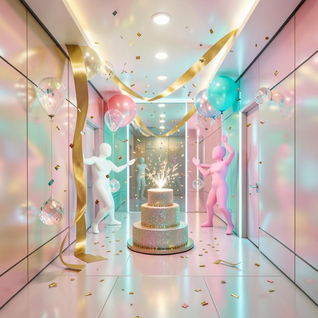 Gold Tie Birthday artwork