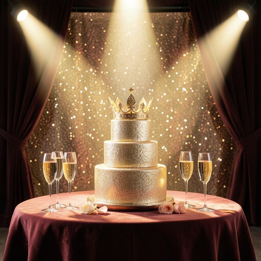 Gold Cake Candle artwork
