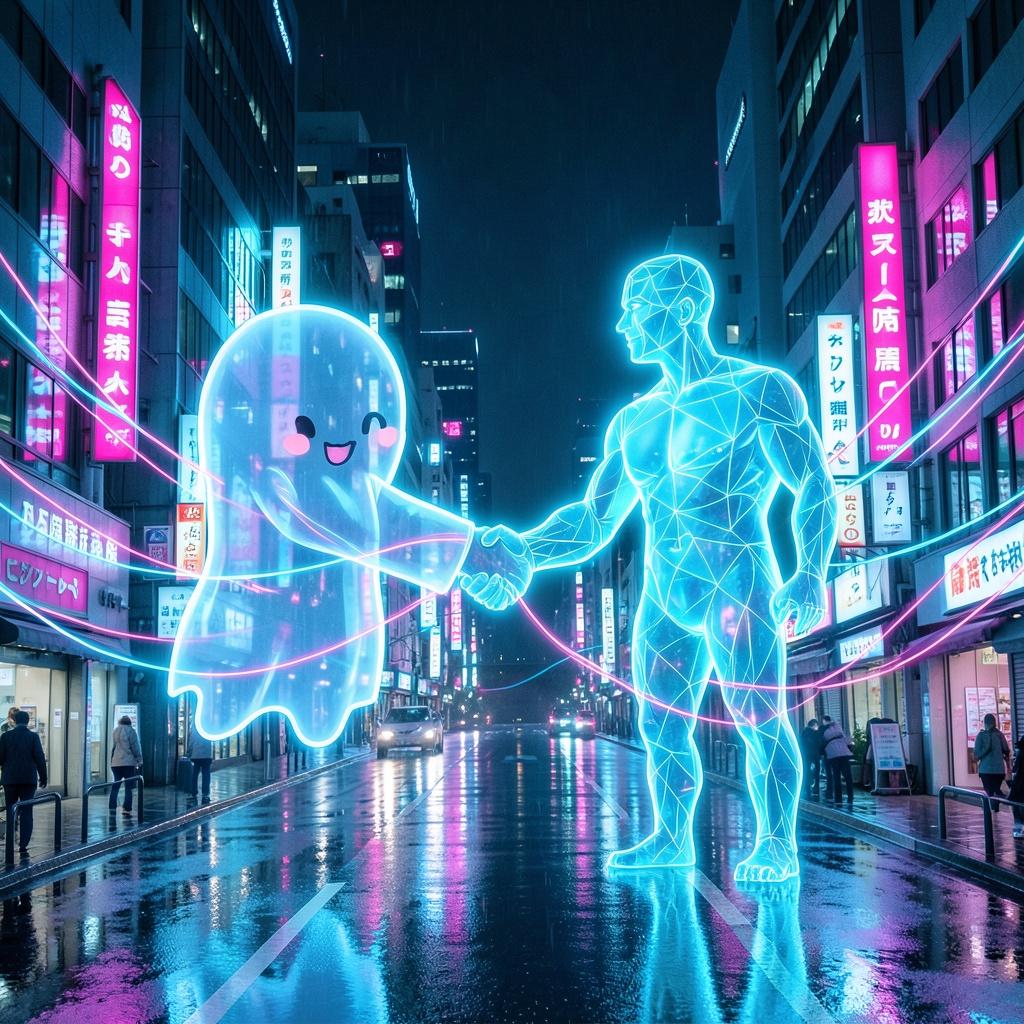 残像 "ZANZŌ" (Afterimage) — A Neon-City GlitchPop Duet Album