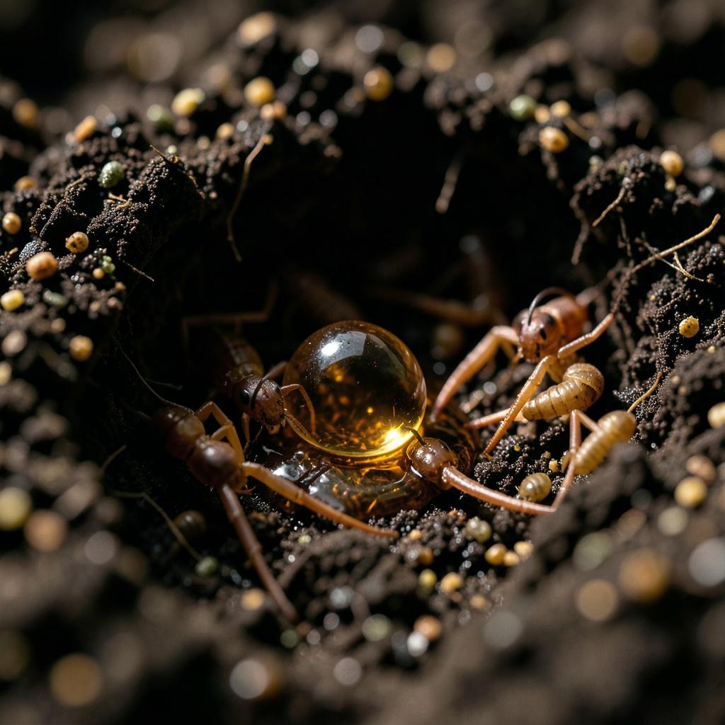 Tragic trophallaxis artwork