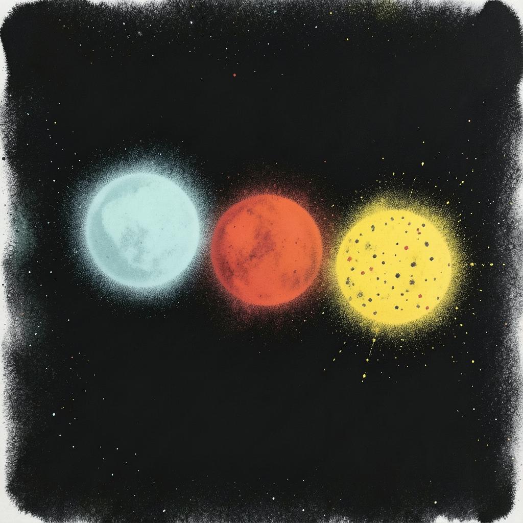 Sonne, Mond und Sterne artwork