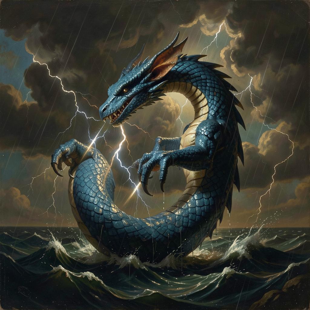 蒼龍青雲 - Azure Dragon: Rising Through Clouds artwork