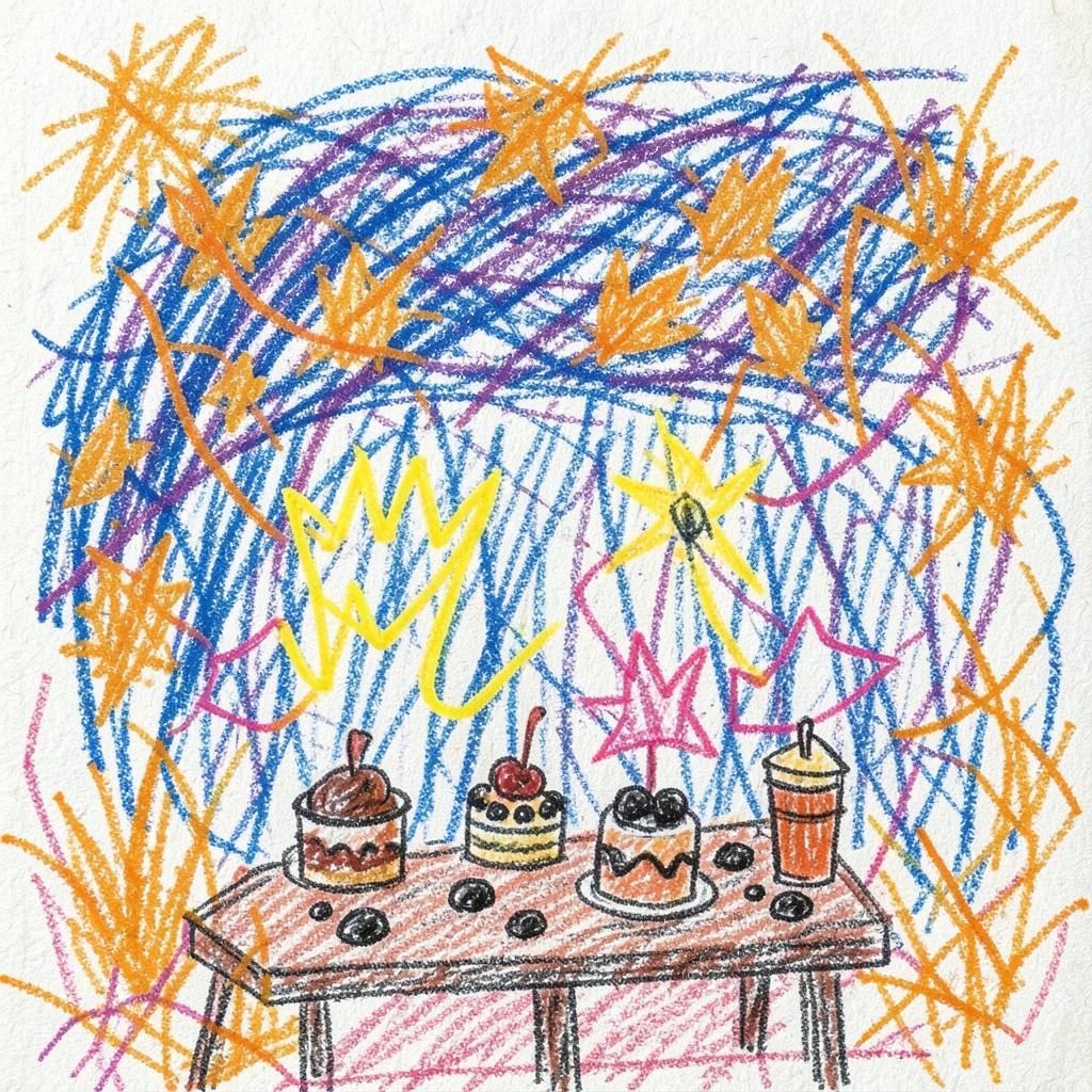 YOUNG PROFESSOR. 8.Let’s have a New Year in October artwork