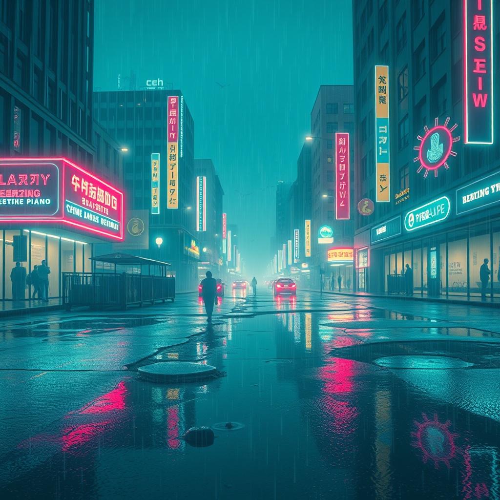 Dark Rain City (Dark Lo-Fi mix) - 5m Inner Voice artwork