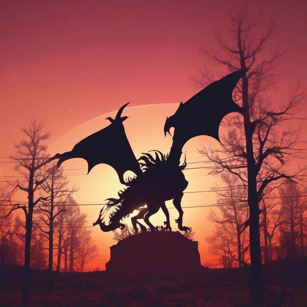 The dragon fight artwork
