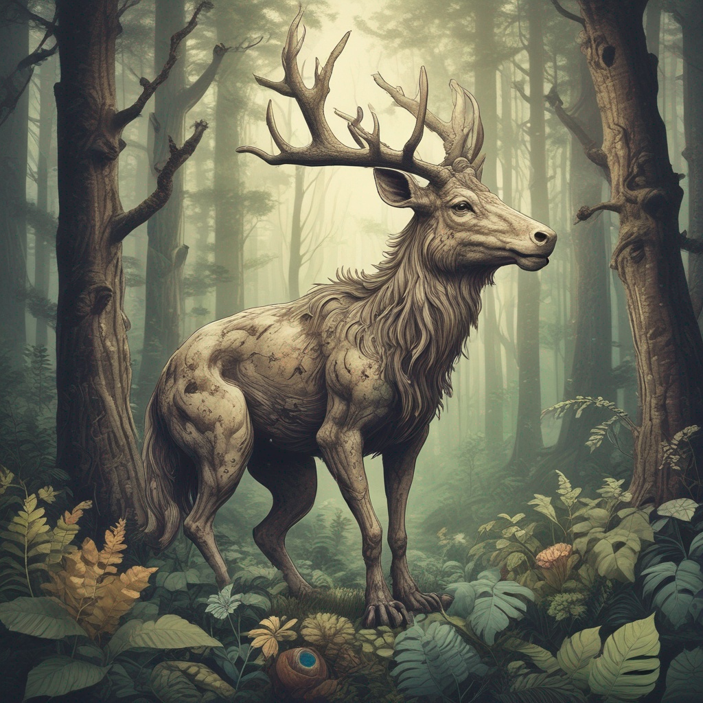Jabberwok grunge artwork