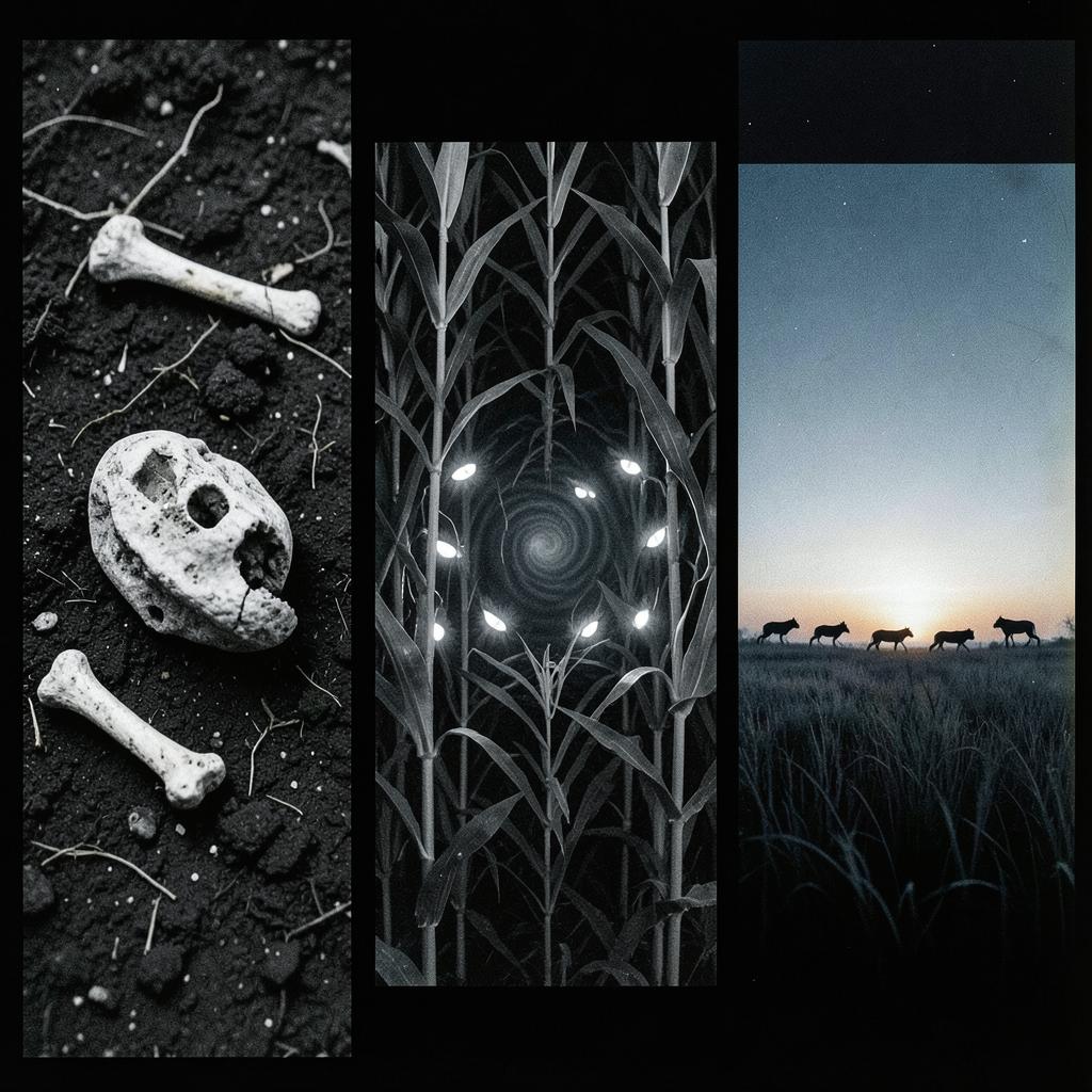 Stones, Bones, and Fossils x Wolves in the Gilded Cornfield (Mashup) artwork