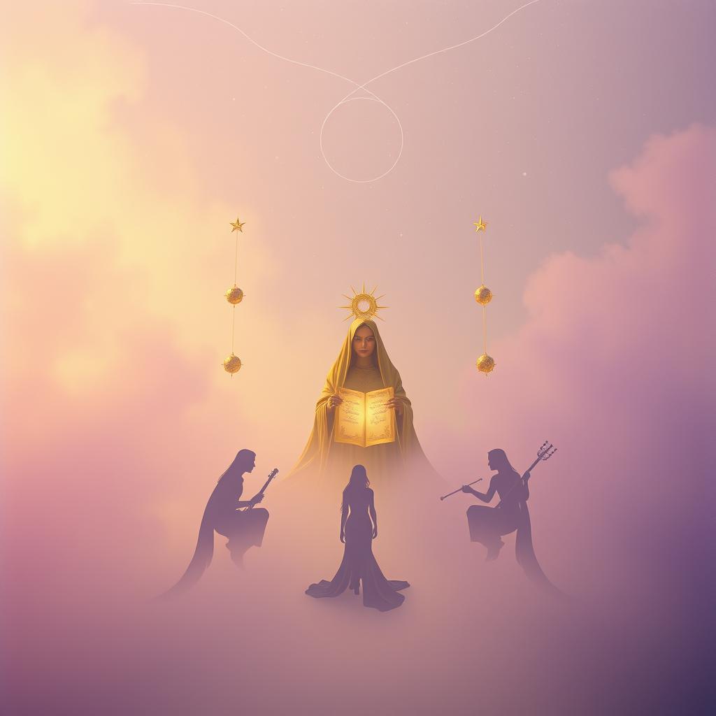 九天玄女與六丁玉女 - The Mysterious Lady and Her Six Jade Maidens artwork