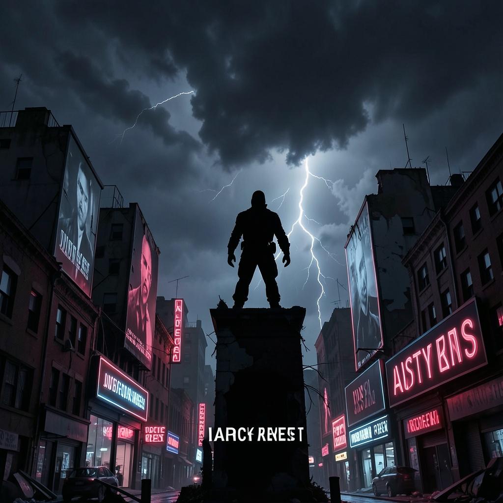 SONG TITLE: Elon’s Mad Movie (The Vigilante) artwork