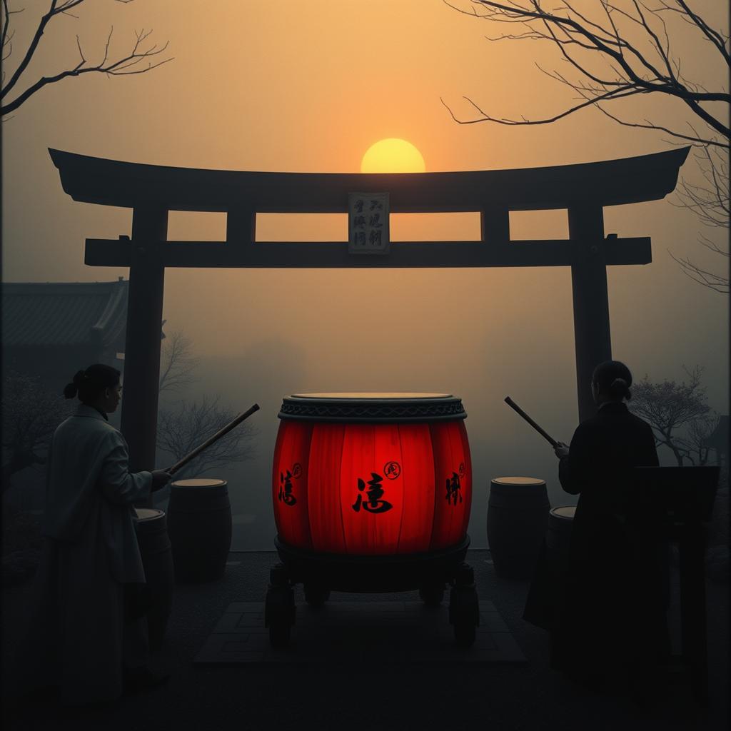 朝ぼらけかすみし山の冬木立 artwork