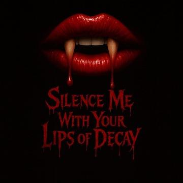 Silence me with your lips of Decay