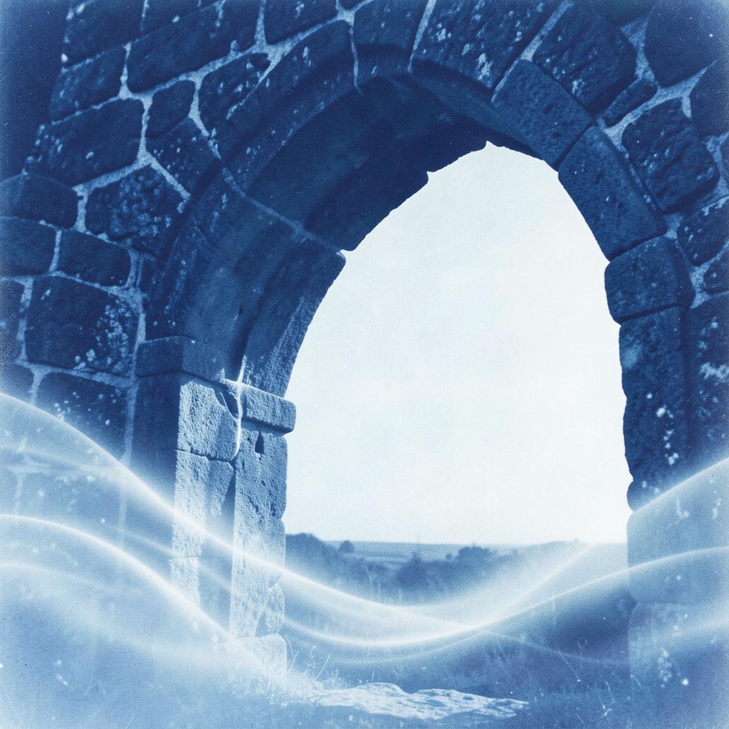 The gate of Osaka  逢坂の関 蝉丸  Semimaru artwork