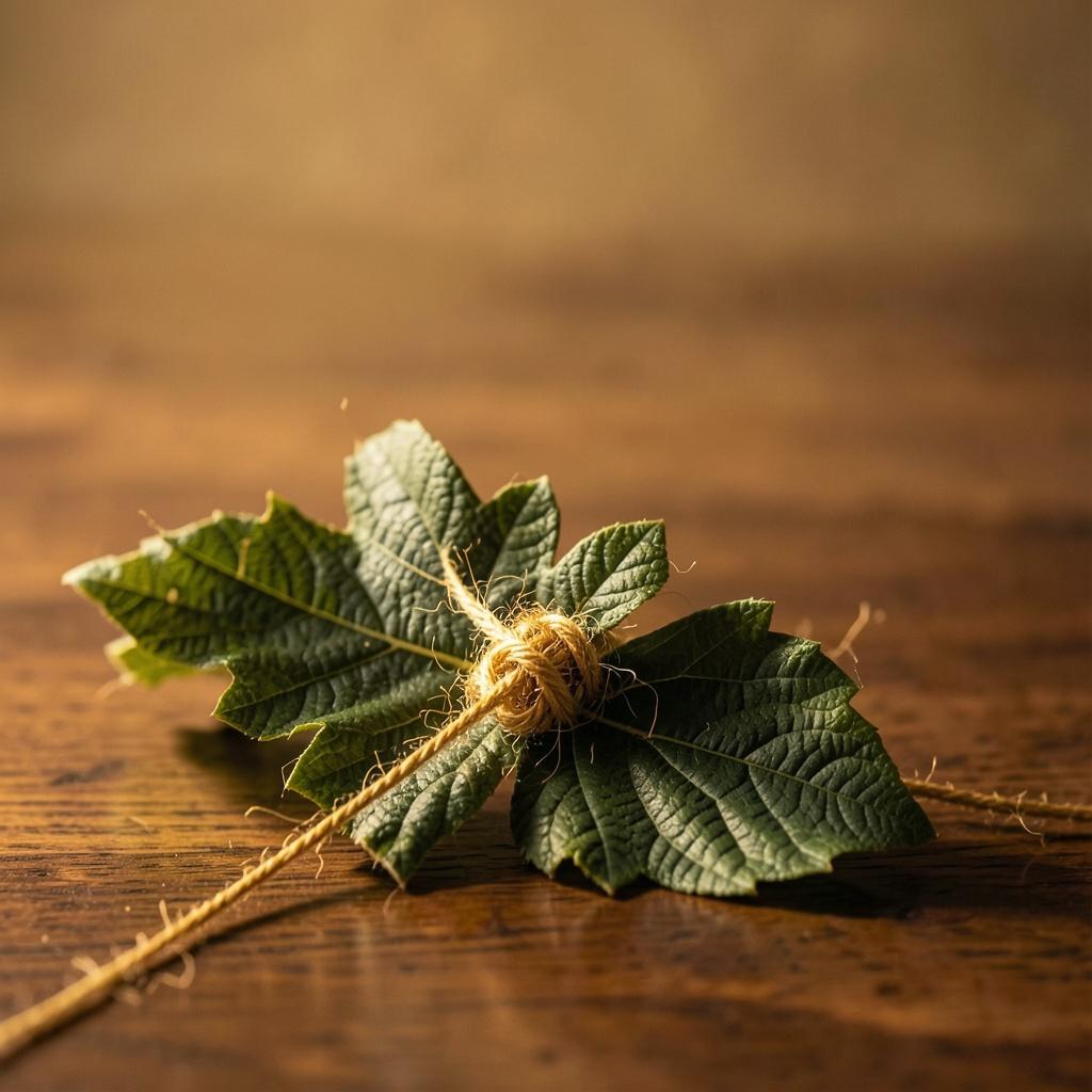 Stitching Fig Leaves artwork