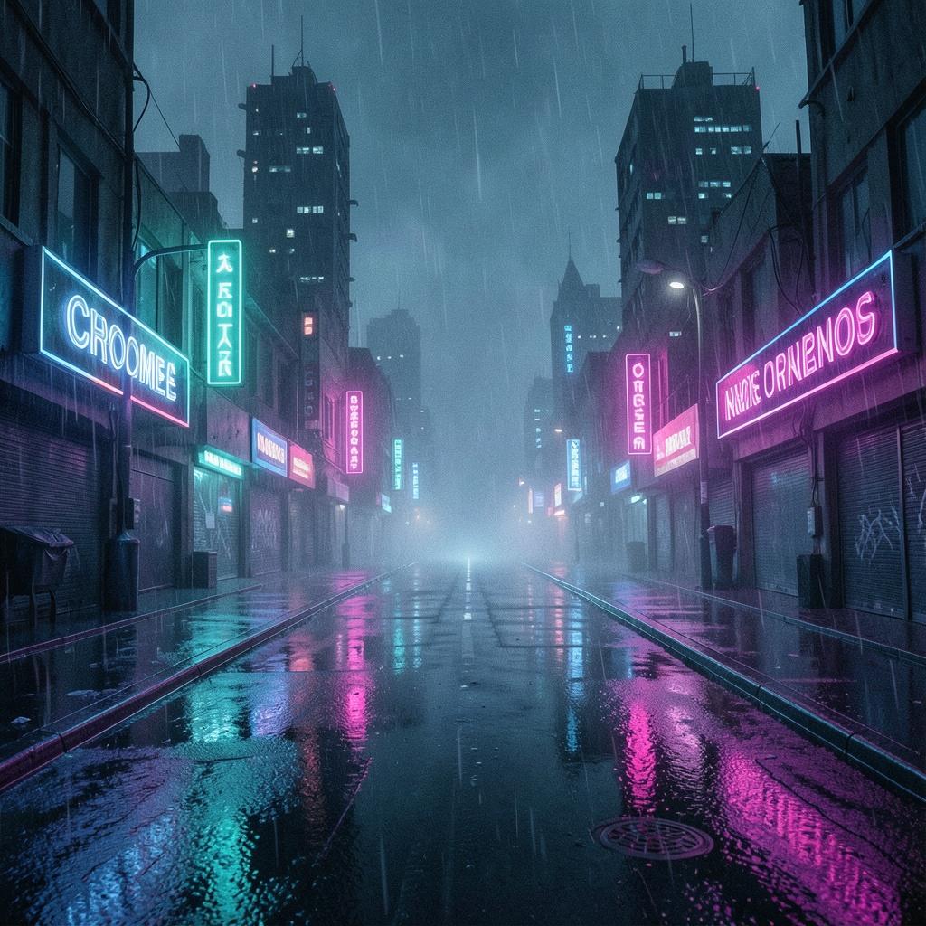 Chrome line artwork
