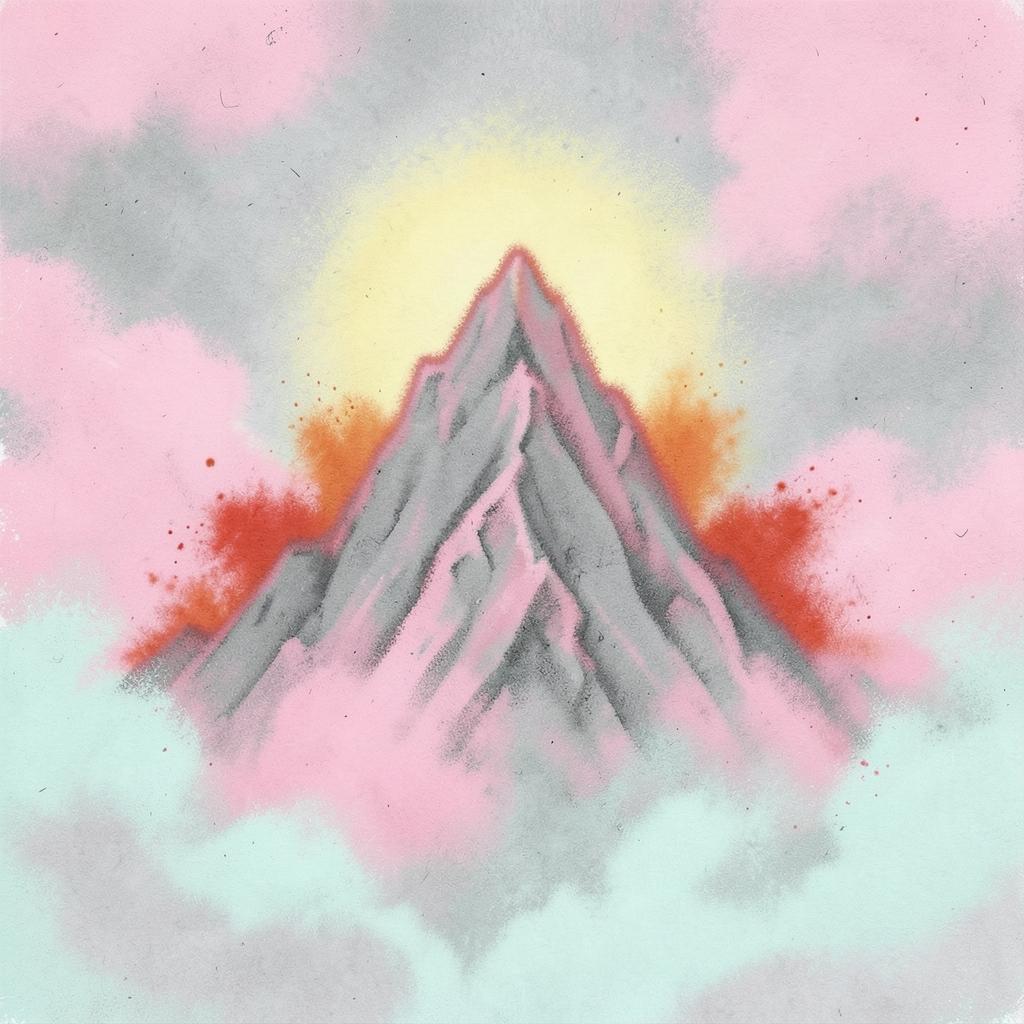 9. «De la sangre al cielo-montaña» artwork