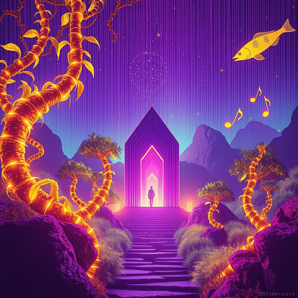 Genesis 1:28, 32:28, Deut 32:2 artwork