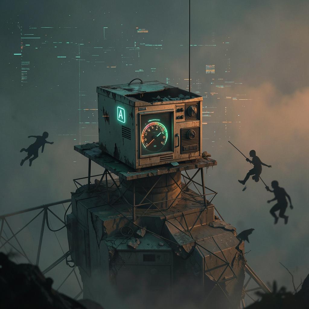"Broadcasting from the Busted Satellite"| Bari Zezmore artwork