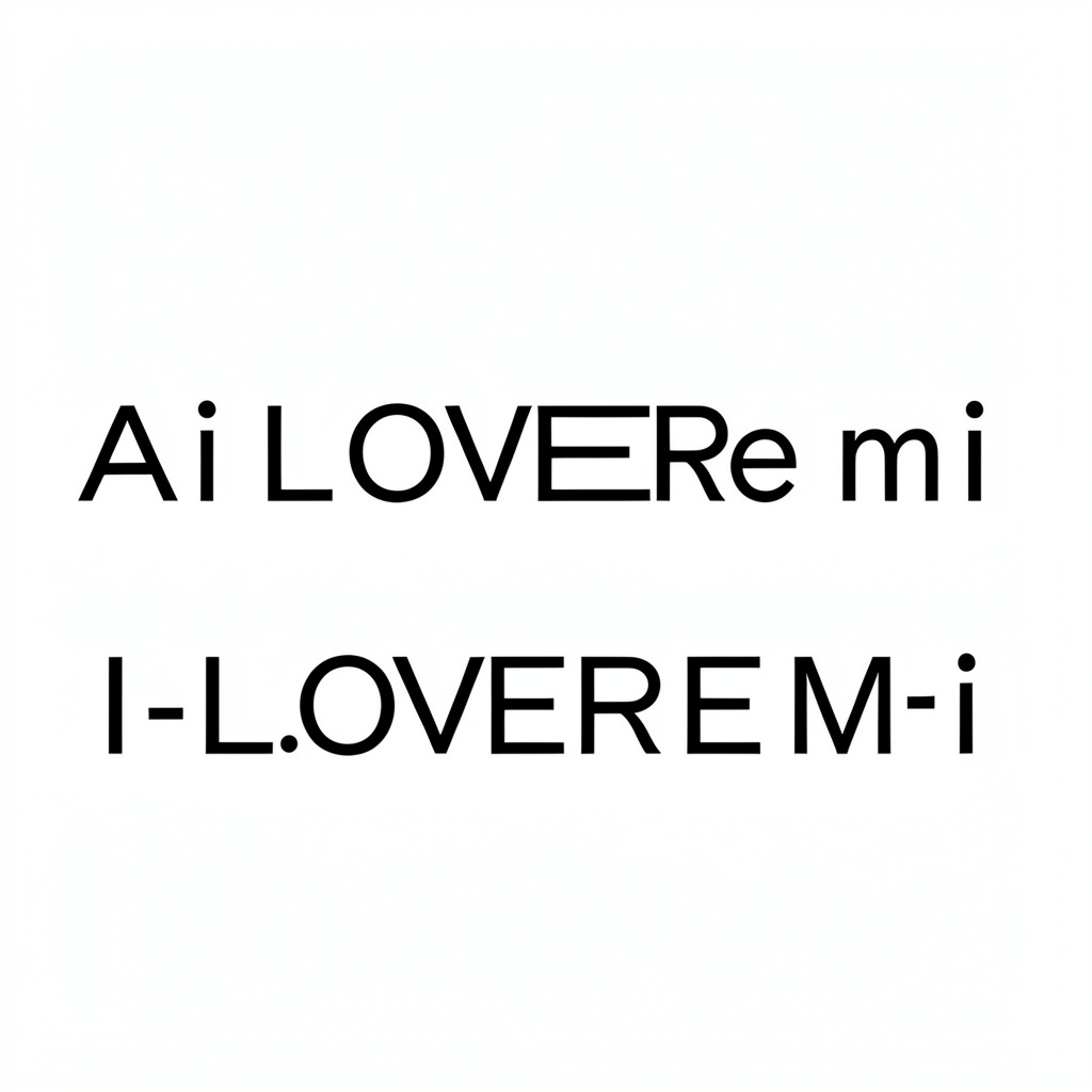 Yeah! In the form of A-i L-O-V-E-R-e m i And I-L-O-V-E-R-E-M-i artwork
