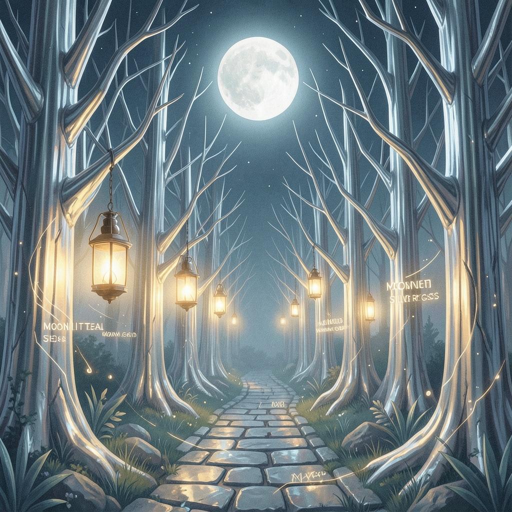 Moonlit Stone Iron Trees artwork