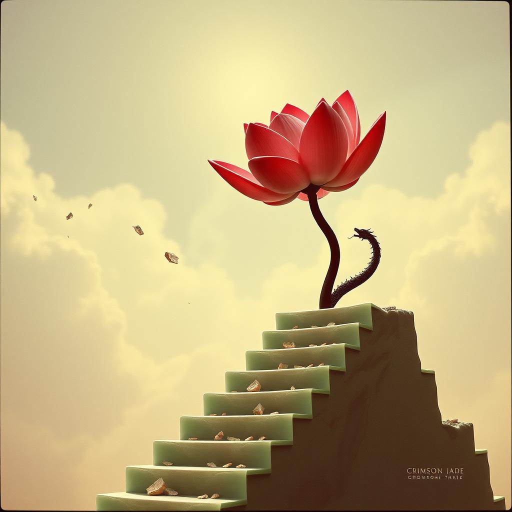 Scarlet Lotus, Shattered Sky artwork