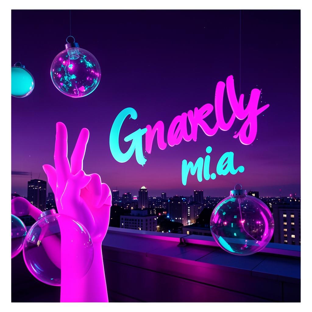 Gnarly and m.i.a and pinkyup mashup artwork
