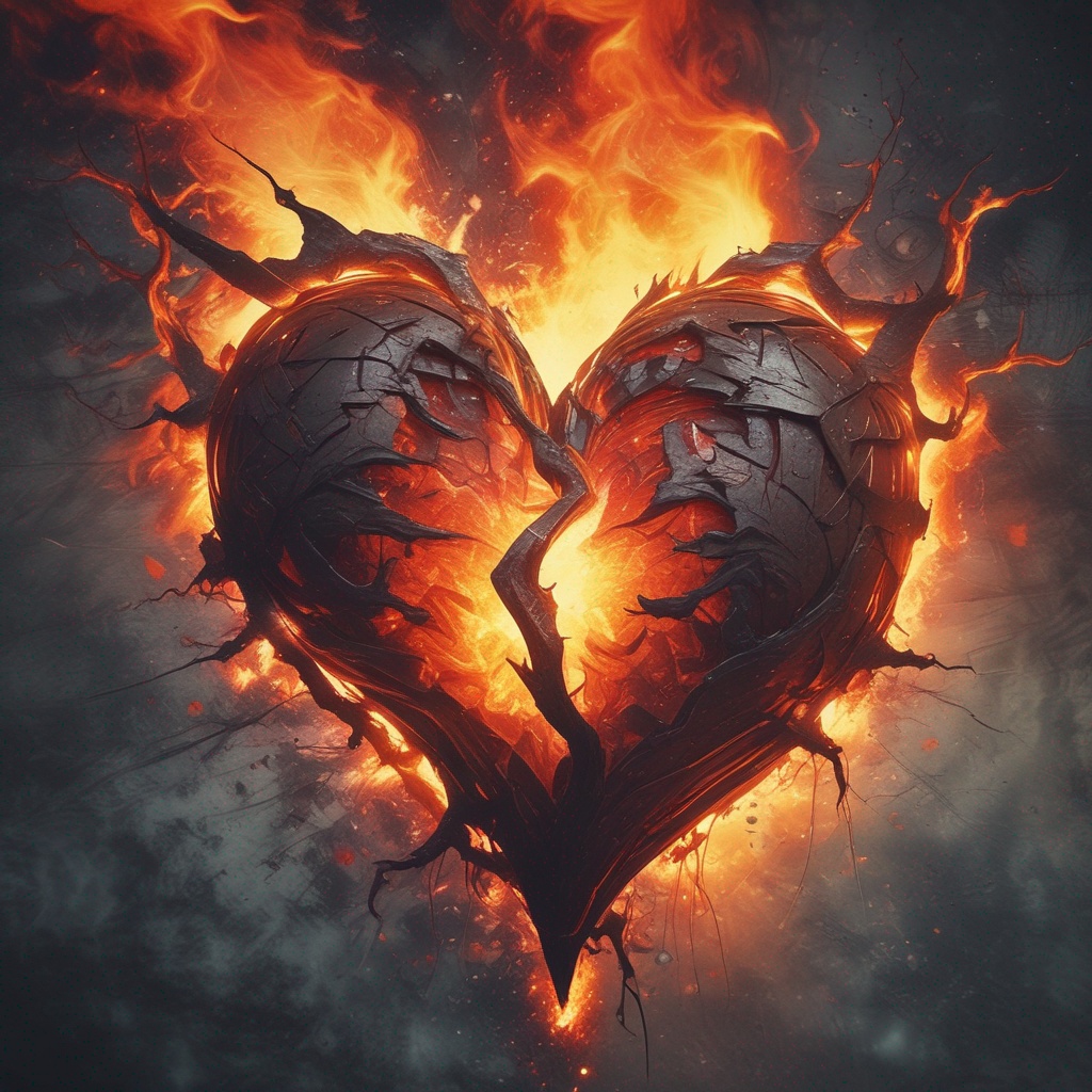Mental Condition - Rage of The Broken Heart by Sukuna | Suno, image size:1024x1024
