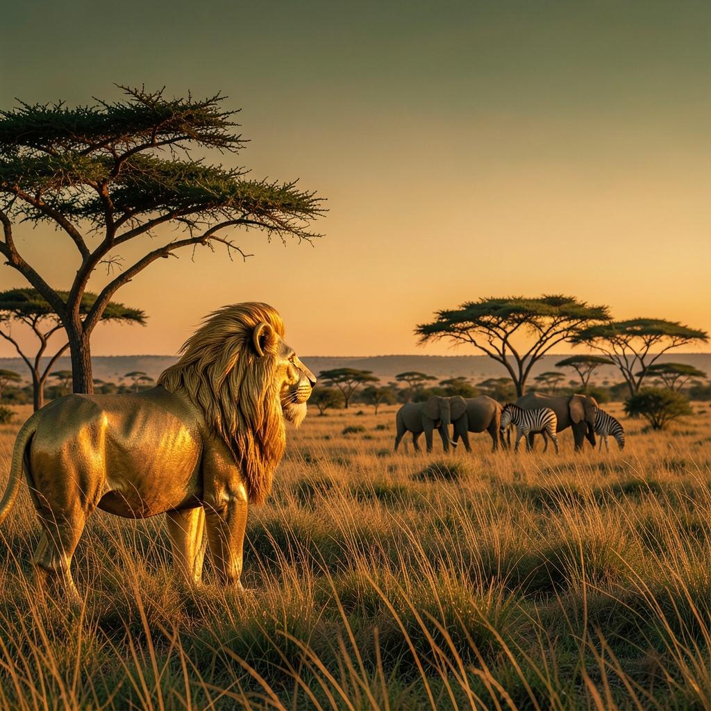 la savane le Lion d'or
