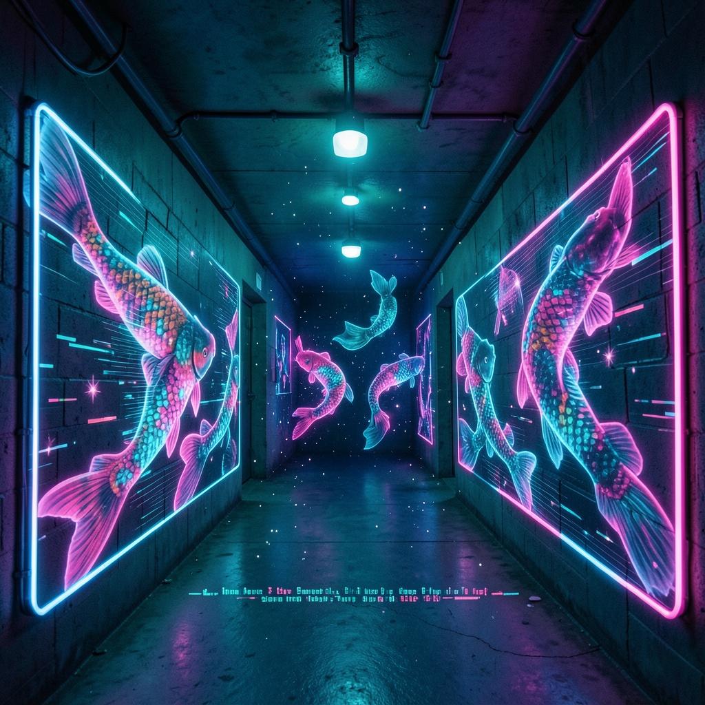 Neon Koi v2 artwork