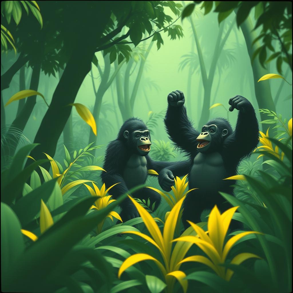 Gorilla dance artwork