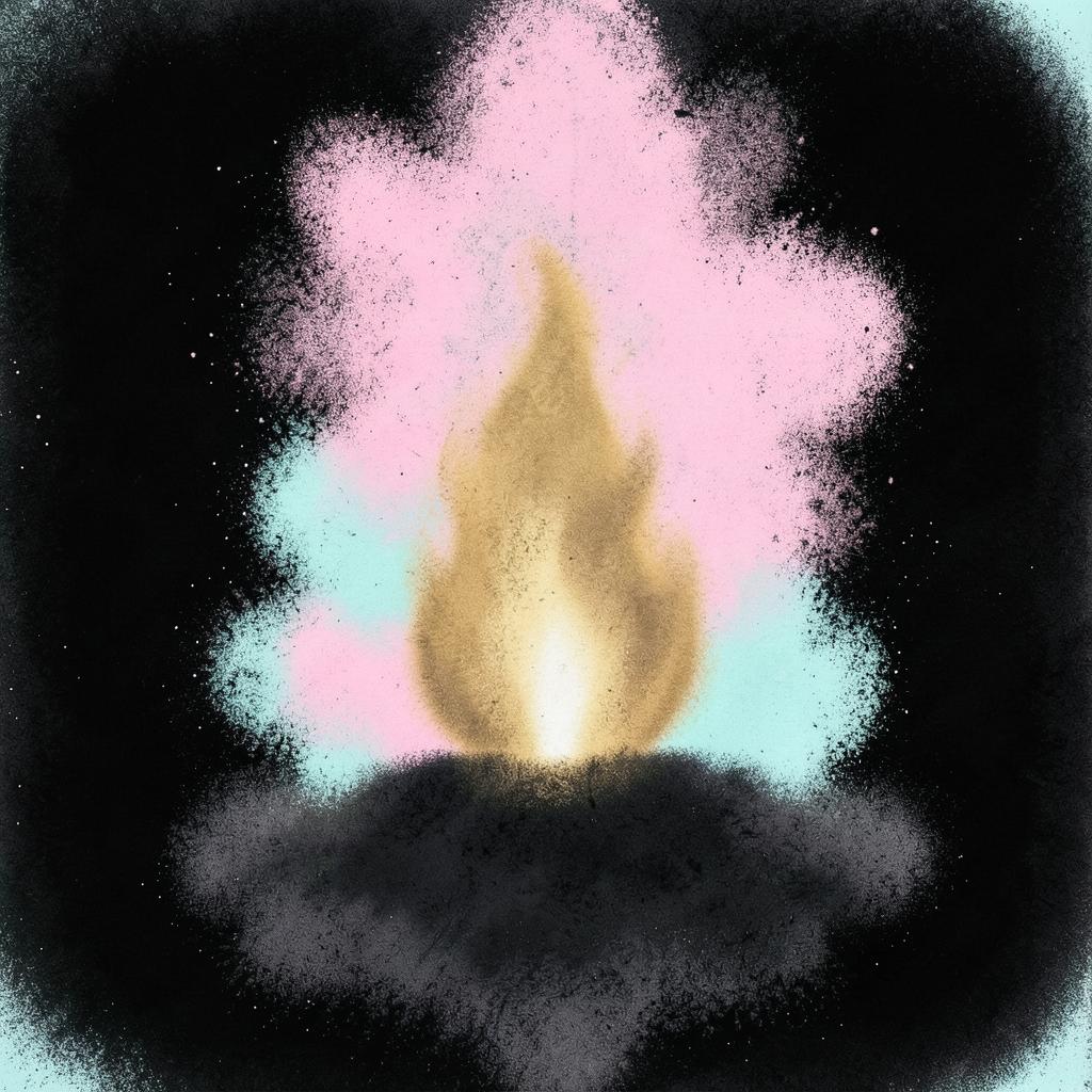 Beautiful Golden Flame artwork