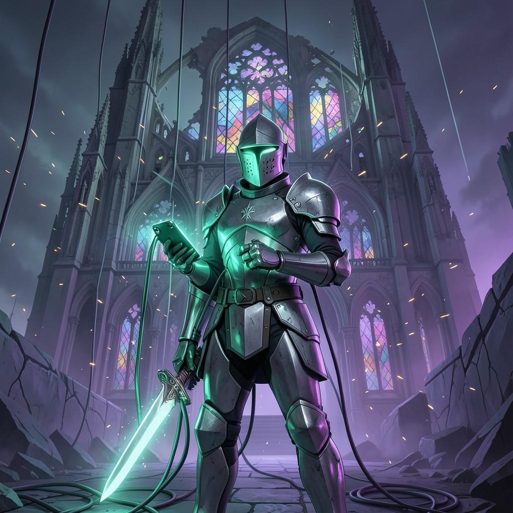 Iron Crown And Neon Veins artwork