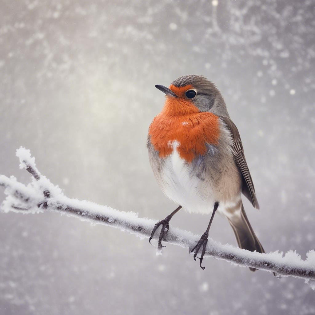 Red Robin In Winter