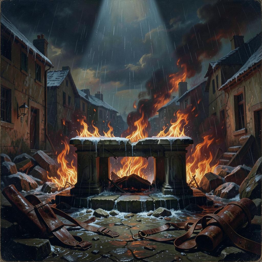 BYA: Rock Hybrid, Title: Wildfire in the Rain, artwork