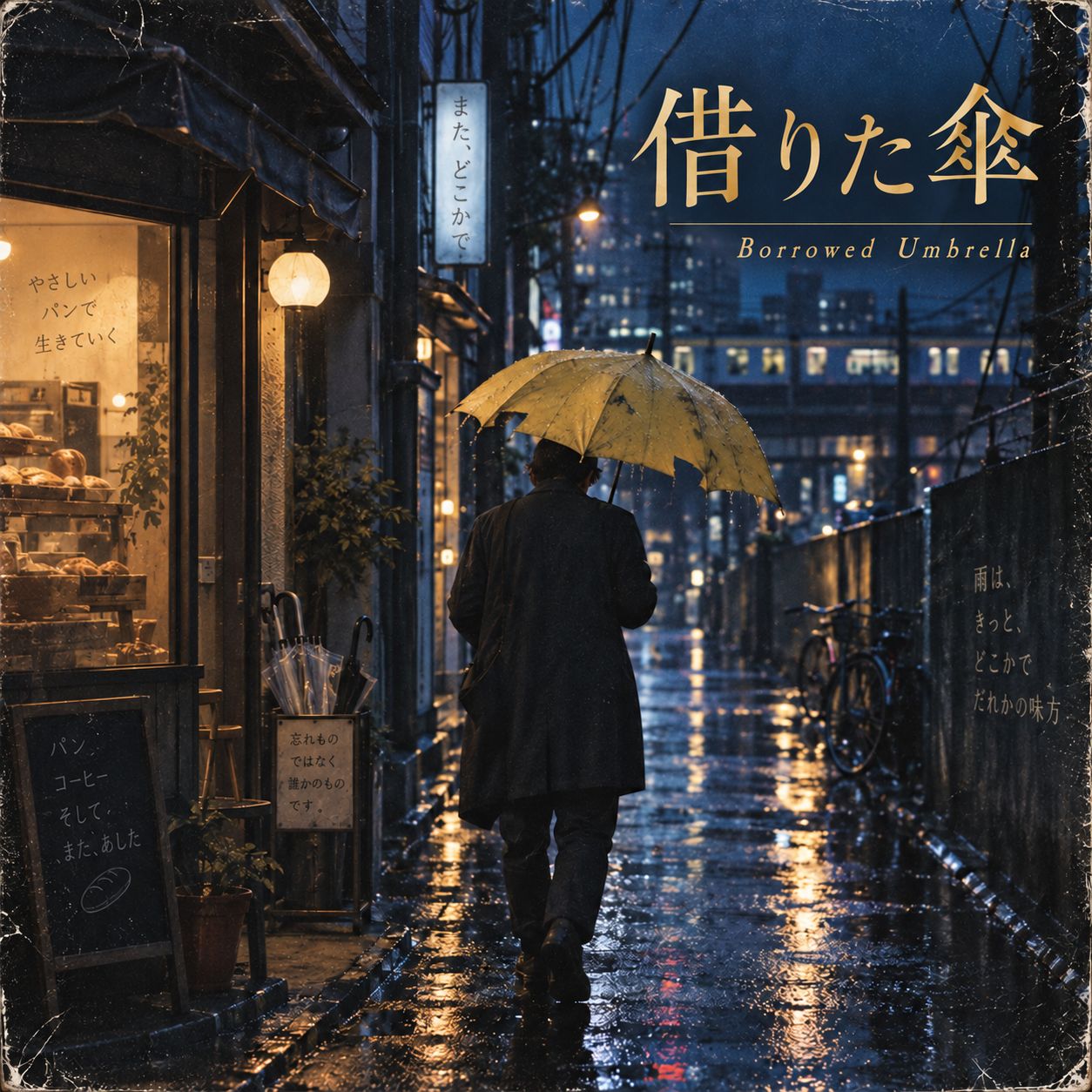 Borrowed Umbrella 借りた傘 artwork