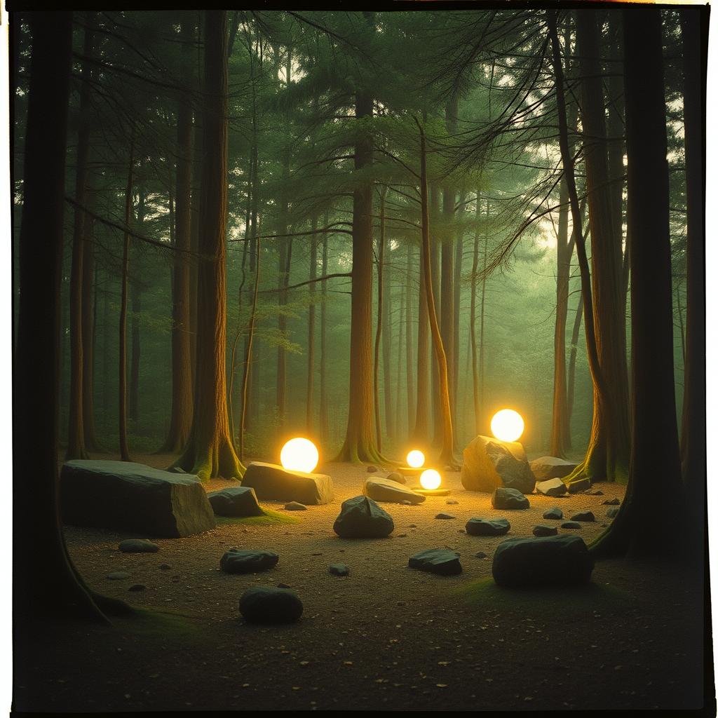 Mysterious forest artwork