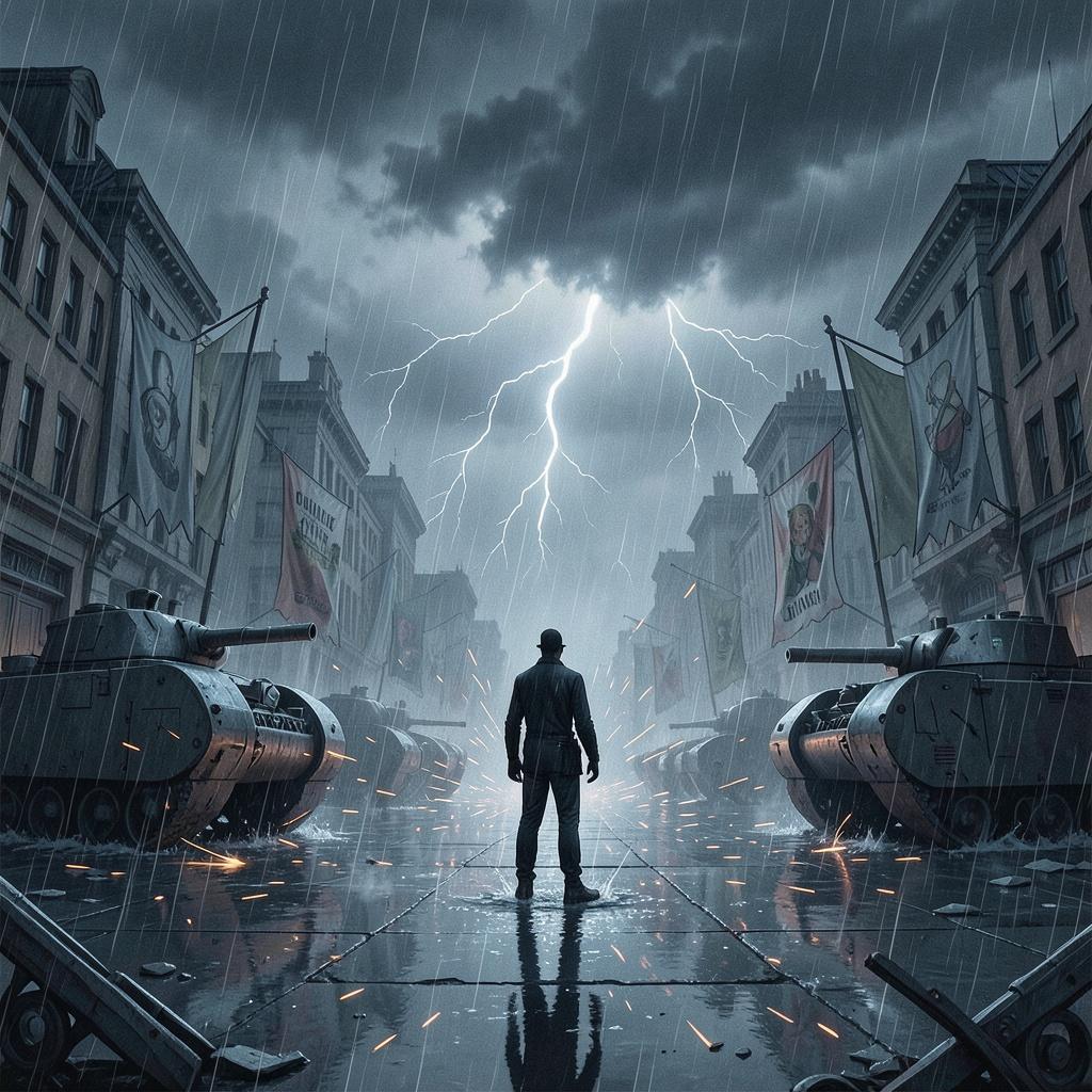 Der Mann im Regen - Tianmen artwork