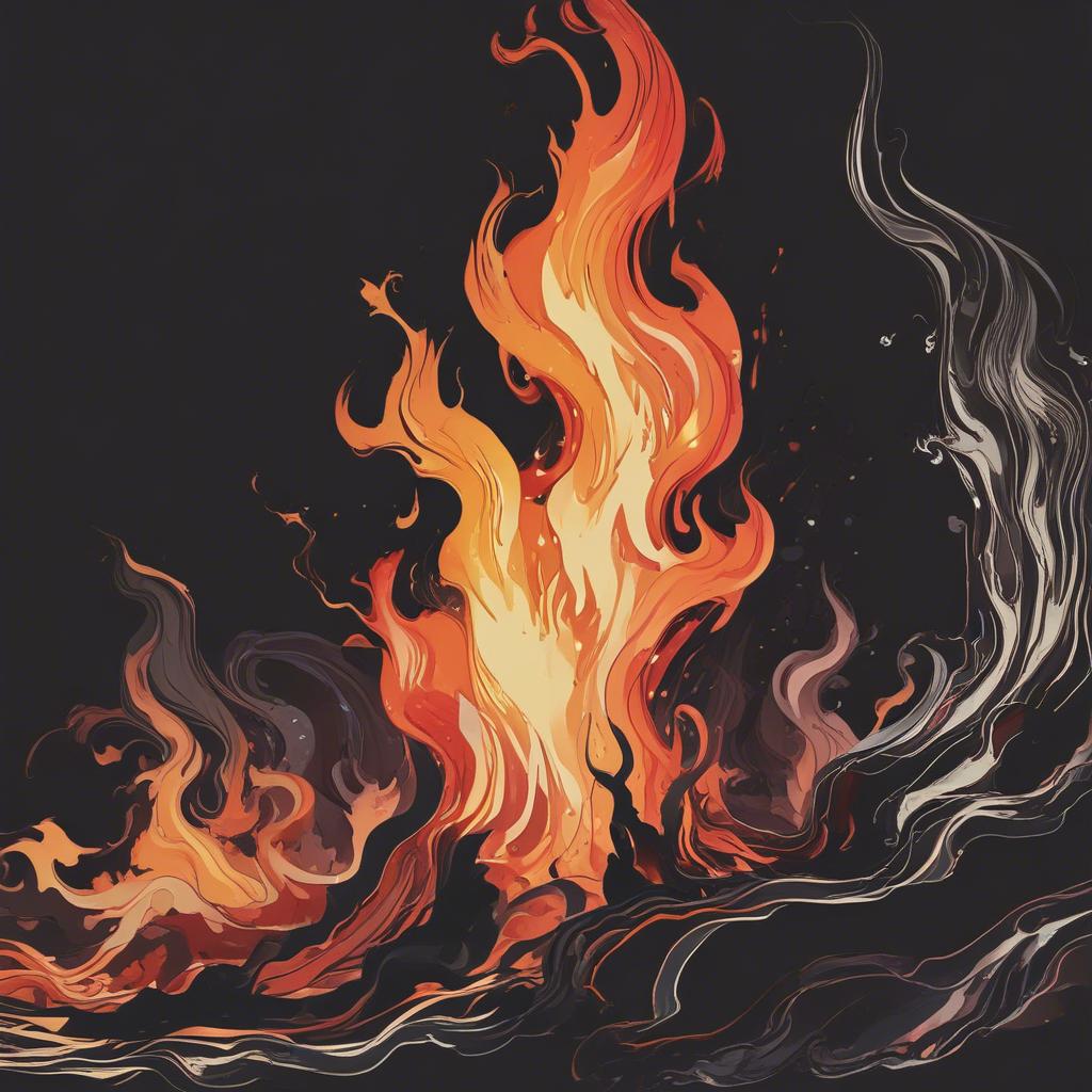 Ein Feuerzeug oder Streichhölzer artwork