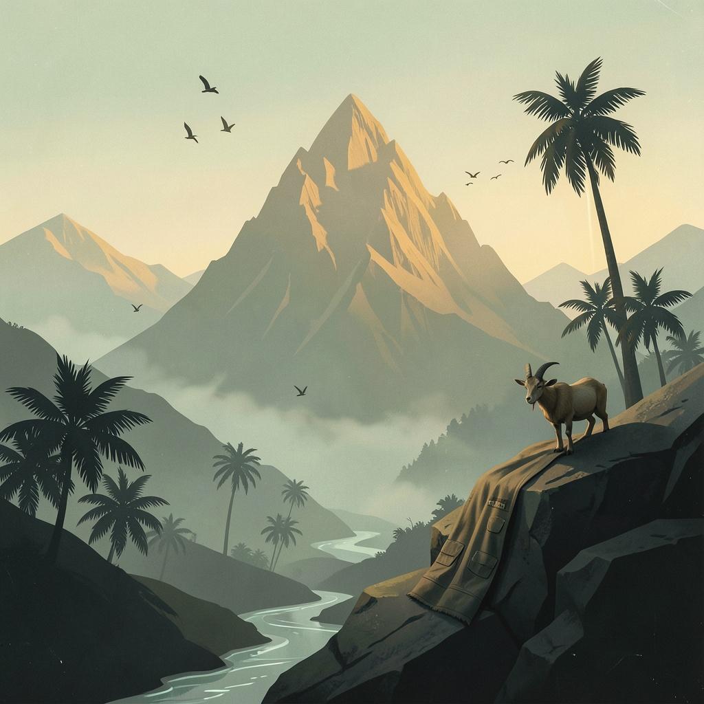 The mountain artwork