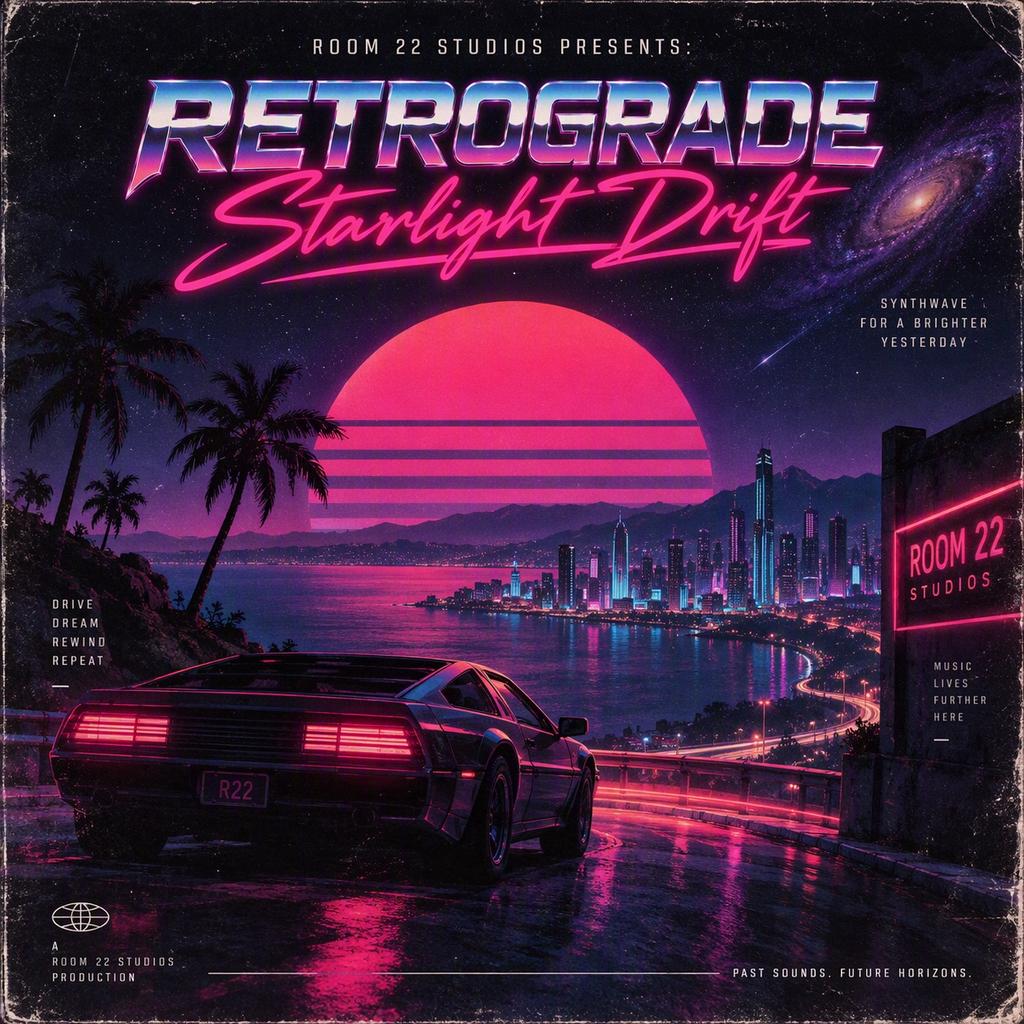 Room 22 Studios Presents: Retrograde Starlight Drift, A Synthwave LP