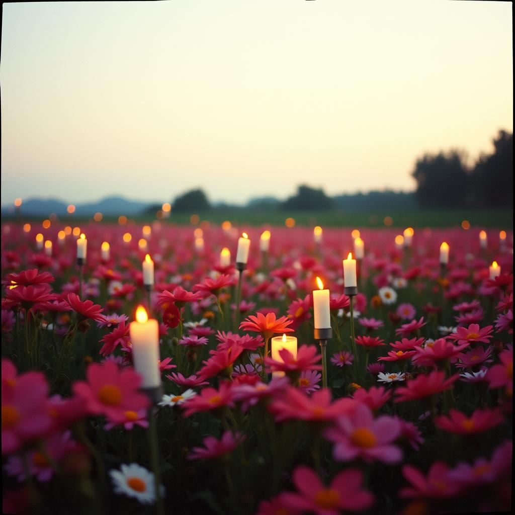 In a Flower Field artwork