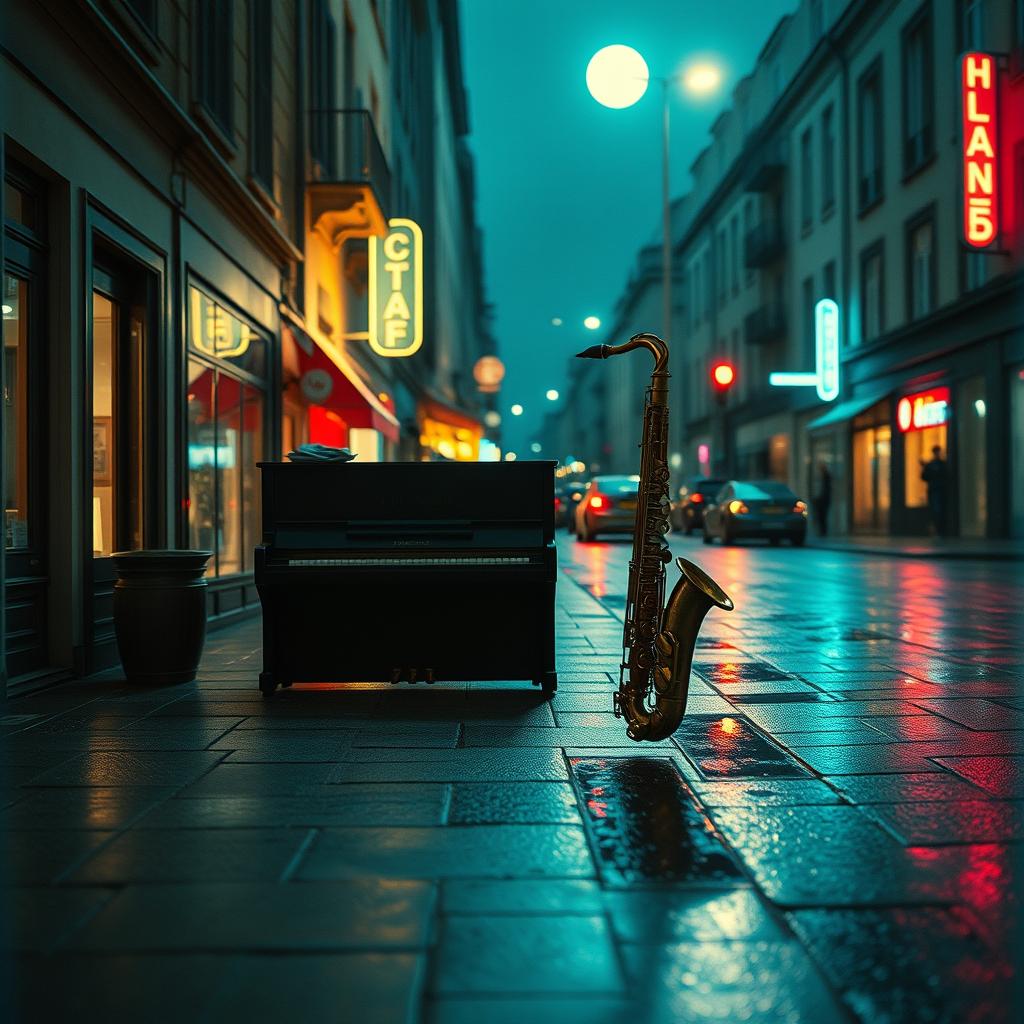 piano sax artwork