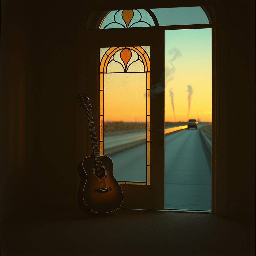 on my way out I quitely close the door behind me artwork