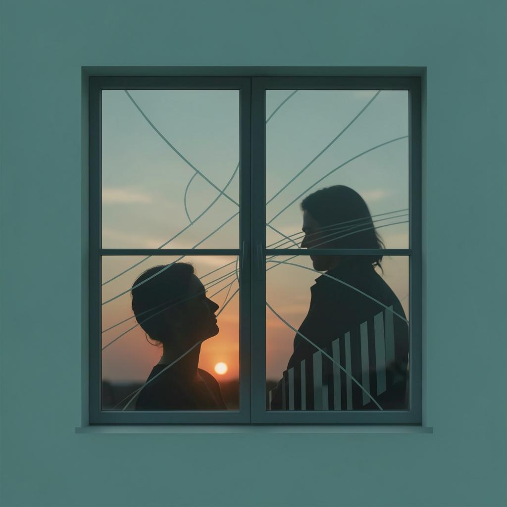 Värisev aknaõhtus artwork