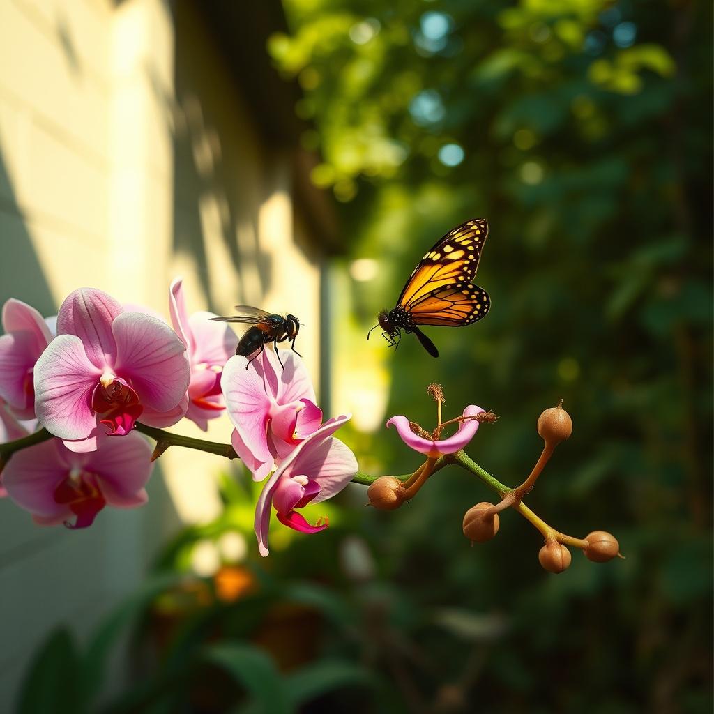 Вutterfly and fly