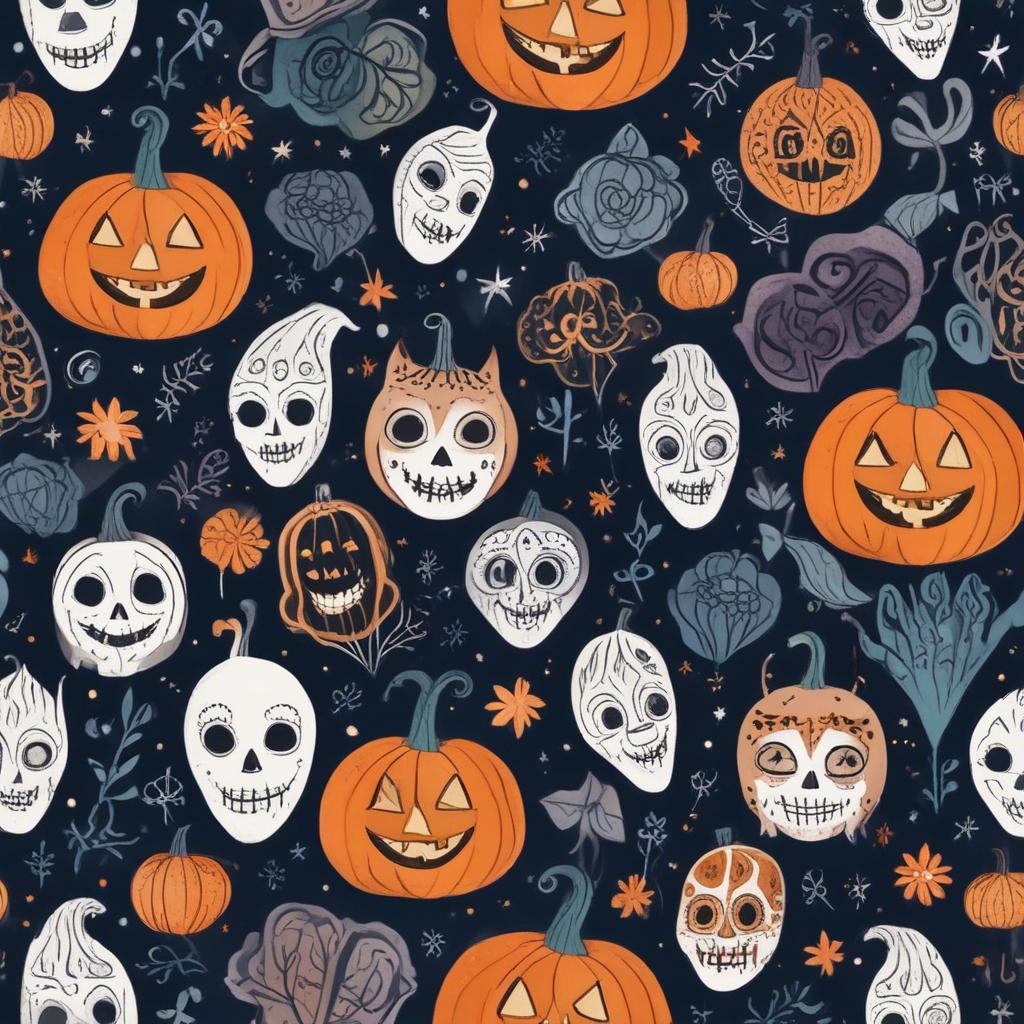 Holly and Daisy's Halloween artwork