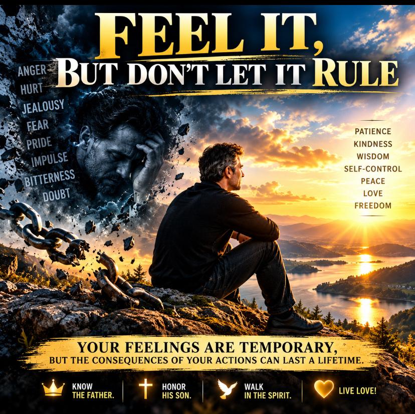 FEEL IT, BUT DON’T LET IT RULE