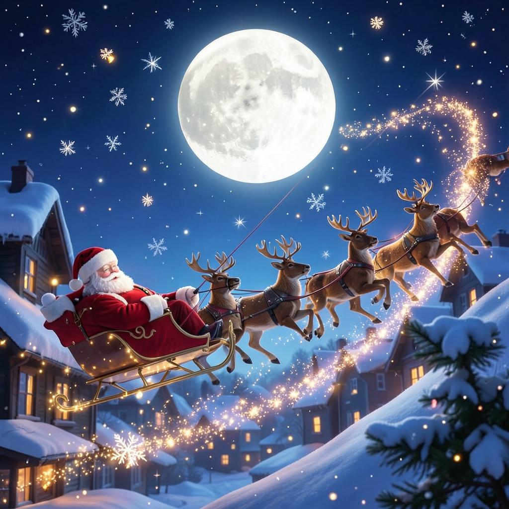 SANTA'S MIDNIGHT RIDE artwork