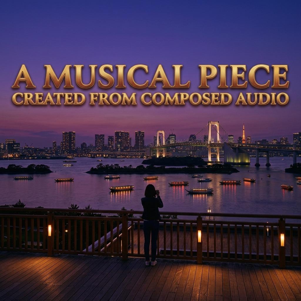 A musical piece created from composed audio