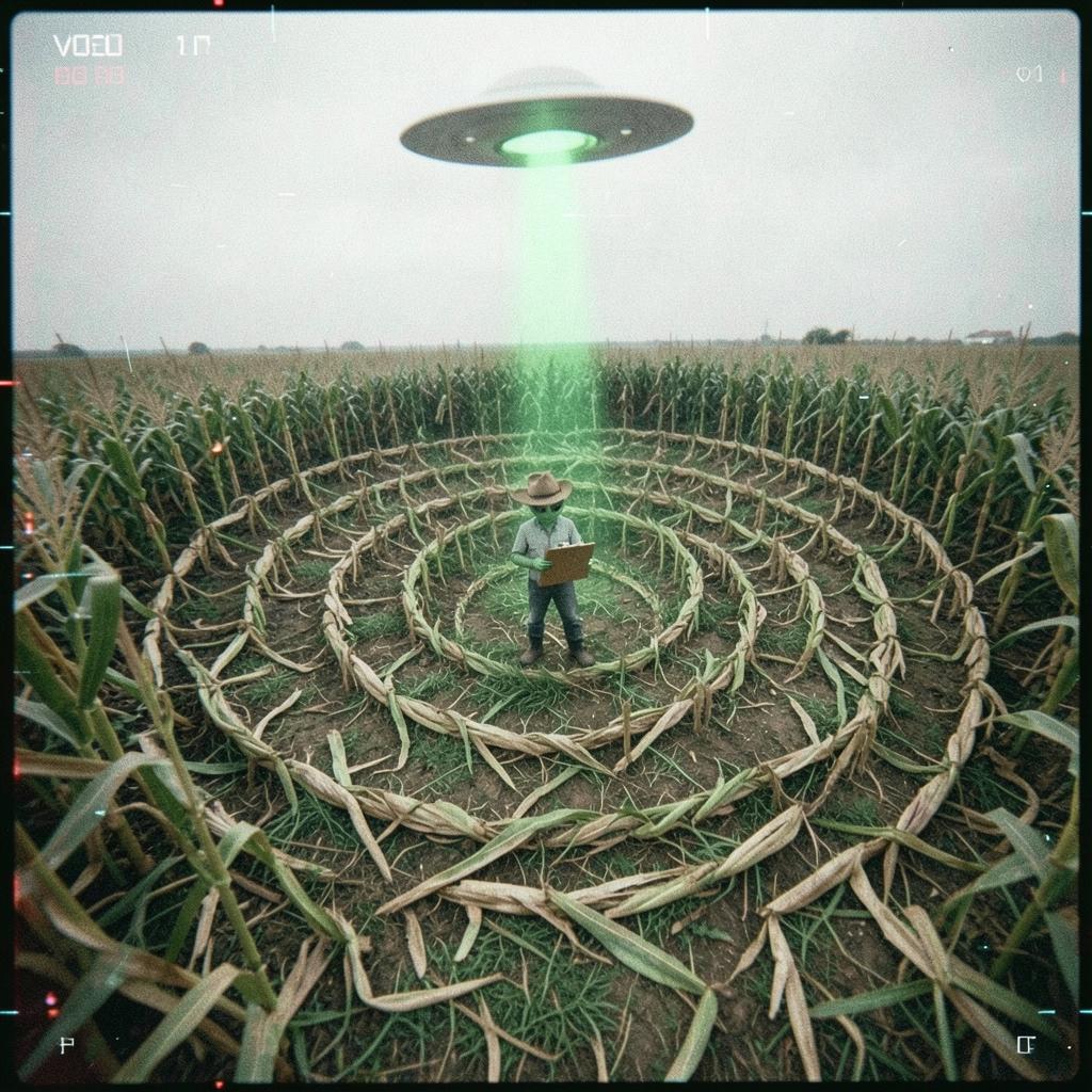 WHAT’S UP WITH THESE CROP CIRCLES IN MY BACK YARD? artwork