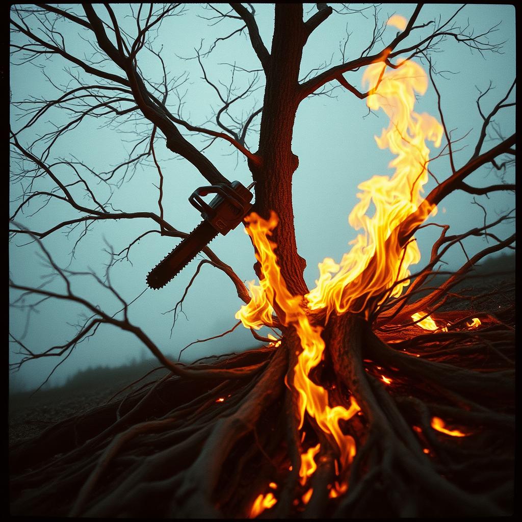 EarthStrike - Poisoned Rivers, Burning Skies artwork